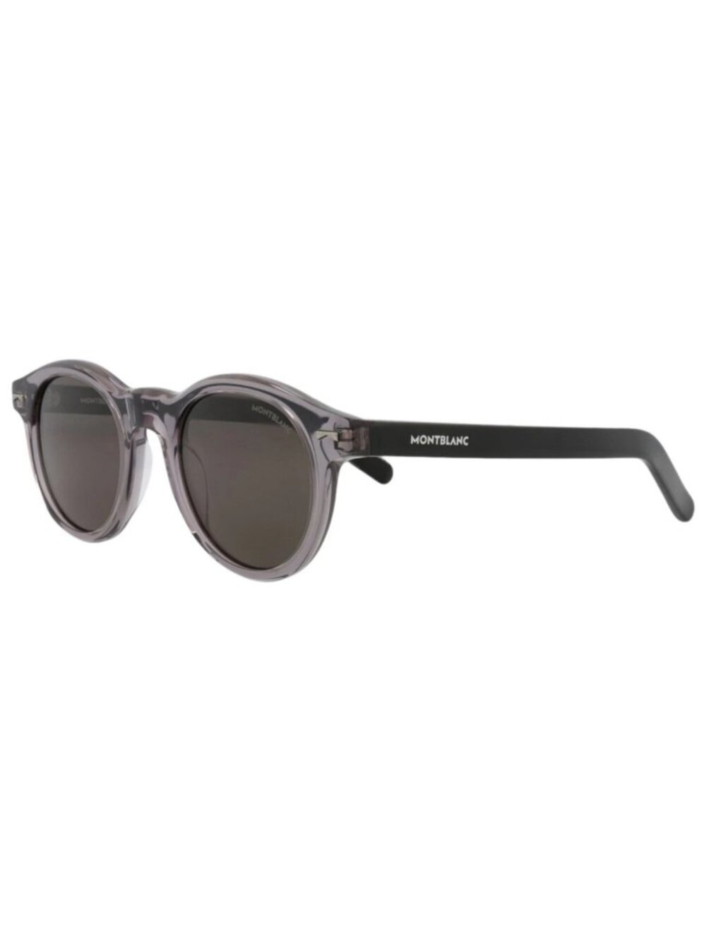 New Montblanc Women's Sunglasses Round Oval Acetate Frame Mens Grey Black Grey